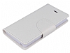 Sony Xperia M Standl Czdanl Beyaz Deri Klf - Resim: 3