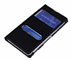 Sony Xperia M2 ift Pencereli nce Kapakl Siyah Deri Klf - Resim: 2