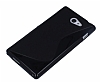 Sony Xperia M2 Desenli Siyah Silikon Klf - Resim: 3