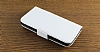 Sony Xperia P Standl Czdanl Beyaz Deri Klf - Resim: 2