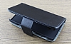 Sony Xperia P Czdanl Standl Siyah Deri Klf - Resim: 3