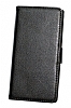 Sony Xperia S Standl Czdanl Siyah Deri Klf - Resim: 2