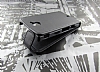 Sony Xperia Sola Kapakl Siyah Deri Klf - Resim: 3