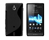 Sony Xperia Sola Siyah Desenli Silikon Klf - Resim: 3
