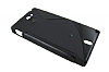 Sony Xperia Sola Siyah Desenli Silikon Klf - Resim: 1