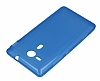 Sony Xperia SP effaf Mavi Silikon Klf - Resim: 1