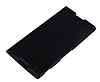 Sony Xperia T2 Ultra nce Yan Kapakl Siyah Deri Klf - Resim: 2