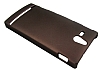 Sony Xperia U Kahverengi Sert Mat Rubber Klf - Resim: 2