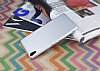 Sony Xperia XA Ultra Tam Kenar Koruma Silver Rubber Klf - Resim: 2