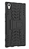 Sony Xperia XA1 Ultra Sper Koruma Standl Siyah Klf - Resim: 3