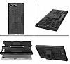 Sony Xperia XZ Premium Ultra Sper Koruma Standl Siyah Klf - Resim: 2