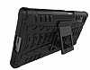 Sony Xperia XZ Sper Koruma Standl Siyah Klf - Resim: 4