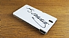 Sony Xperia Z Atatrk mzal Sert Parlak Beyaz Rubber Klf - Resim: 1