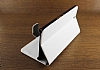 Sony Xperia Z Ultra Standl Czdanl Beyaz Deri Klf - Resim: 1