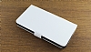Sony Xperia Z Ultra Standl Czdanl Beyaz Deri Klf - Resim: 3