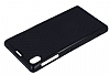 Sony Xperia Z1 ift Renkli Siyah Silikon Klf - Resim: 1