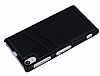 Eiroo Sony Xperia Z1 Kartlkl Deri Rubber Klf - Resim: 2