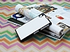 Sony Xperia Z1 Metalik Kenarl Beyaz Deri Klf - Resim: 2