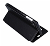 Sony Xperia Z1 Pencereli Standl Siyah Deri Klf - Resim: 4