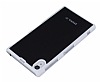 Sony Xperia Z1 Beyaz Kenarl Sert Mat Siyah Rubber Klf - Resim: 1