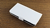 Sony Xperia Z1 Standl Czdanl Beyaz Deri Klf - Resim: 2
