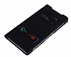 Sony Xperia Z2 ift Pencereli nce Yan Kapakl Siyah Deri Klf - Resim: 2