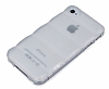 iPhone 4 / 4S Bubble effaf Beyaz Silikon Klf - Resim: 3