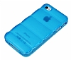 iPhone 4 / 4S Bubble effaf Mavi Silikon Klf - Resim: 1