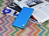 Sony Xperia Z3 Plus effaf Mavi Silikon Klf - Resim: 1