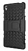 Sony Xperia Z3 Ultra Sper Koruma Standl Siyah Klf - Resim: 3