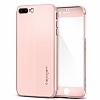 Spigen Air Fit 360 iPhone 7 Plus / 8 Plus Rose Gold Klf + 2xTempered Glass Cam Koruyucu - Resim: 1