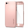 Spigen Air Fit 360 iPhone 7 / 8 Rose Gold Klf + 2x Tempered Glass Cam Koruyucu - Resim: 1