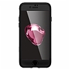 Spigen Air Fit 360 iPhone 7 / 8 Siyah Klf + 2x Tempered Glass Cam Koruyucu - Resim: 2