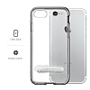 Spigen Crystal Hybrid iPhone 7 / 8 Siyah Klf - Resim: 5