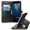 Spigen iPhone 6 Plus / 6S Plus Wallet Standl Kapakl Siyah Deri Klf - Resim: 3