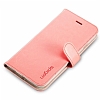 Spigen iPhone 6 / 6S Wallet Standl Kapakl Pembe Deri Klf - Resim: 1