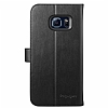 Spigen Samsung Galaxy S7 Edge Wallet Standl Kapakl Siyah Deri Klf - Resim: 6