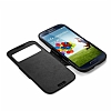 Spigen Samsung i9500 Galaxy S4 Slim Armor View Kapakl Siyah Klf - Resim: 1
