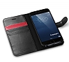 Spigen iPhone 6 / 6S Wallet Standl Kapakl Siyah Deri Klf - Resim: 4