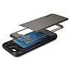 Spigen iPhone 6 / 6S Slim Armor Card Slider Gunmetal Klf - Resim: 2