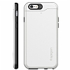 Spigen iPhone 6 Plus / 6 Plus Slim Armor Card Slider Beyaz Klf - Resim: 1
