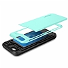 Spigen iPhone 6 Plus / 6S Plus Slim Armor Card Slider Yeil Klf - Resim: 2