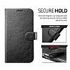 Spigen Samsung i9800 Galaxy S6 Wallet Standl Kapakl Siyah Deri Klf - Resim: 5