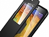 Spigen Samsung N9000 Galaxy Note 3 Slim Armor View Uyku Modlu Pencereli Siyah Klf - Resim: 4