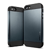 Spigen Slim Armor iPhone SE / 5 / 5S Koyu Mavi Klf - Resim: 2