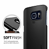 Spigen Thin Fit Galaxy S6 Edge Siyah Rubber Klf - Resim: 4