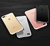 Sulada iPhone 7 Plus / 8 Plus Metal Bumper ereve Rose Gold Klf - Resim: 6
