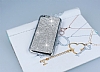 Eiroo Glows iPhone 6 Plus / 6S Plus Tal Silver Rubber Klf - Resim: 1