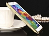 Tal Samsung i9600 Galaxy S5 Gold Bumper ereve Klf - Resim: 4