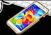 Tal Samsung i9600 Galaxy S5 Gold Bumper ereve Klf - Resim: 6